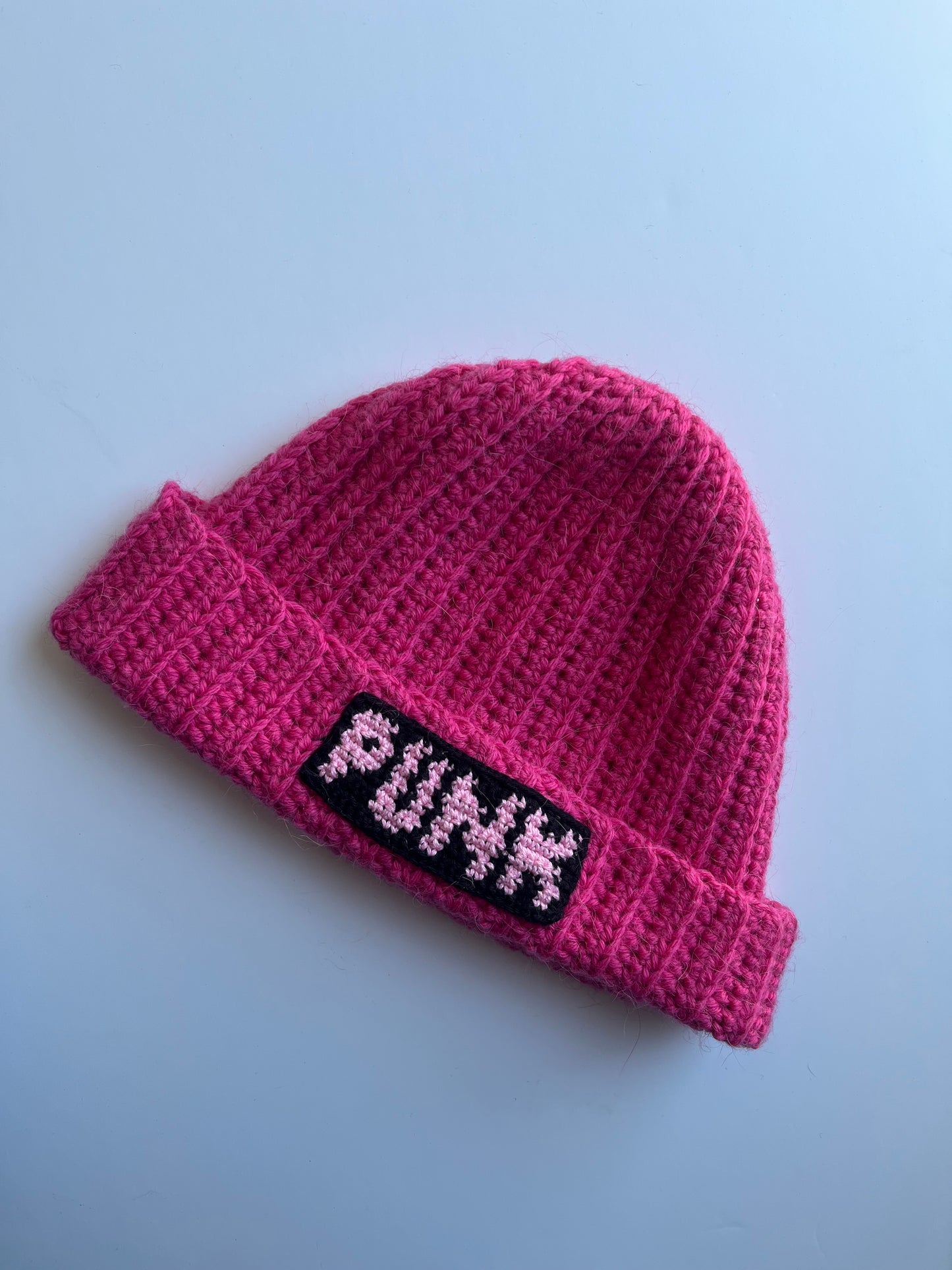 PUNK Crochet Wool Beanie