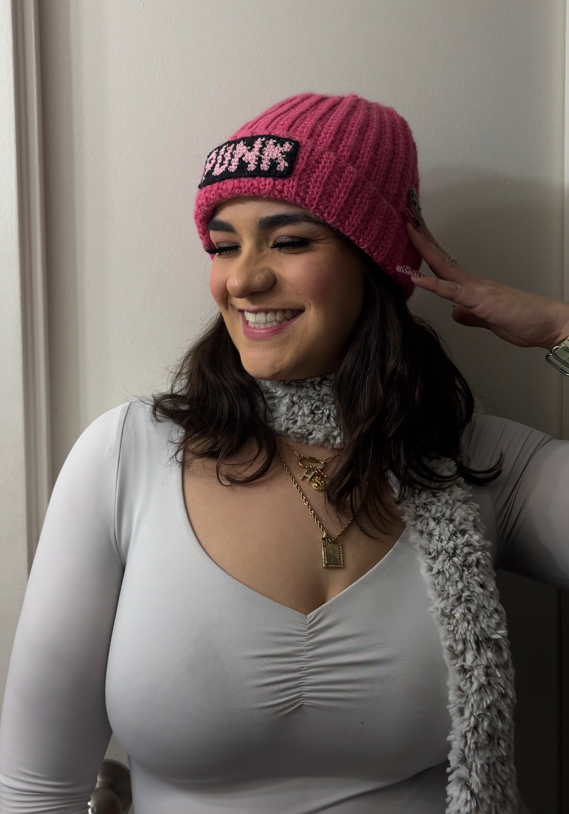 PUNK Crochet Wool Beanie