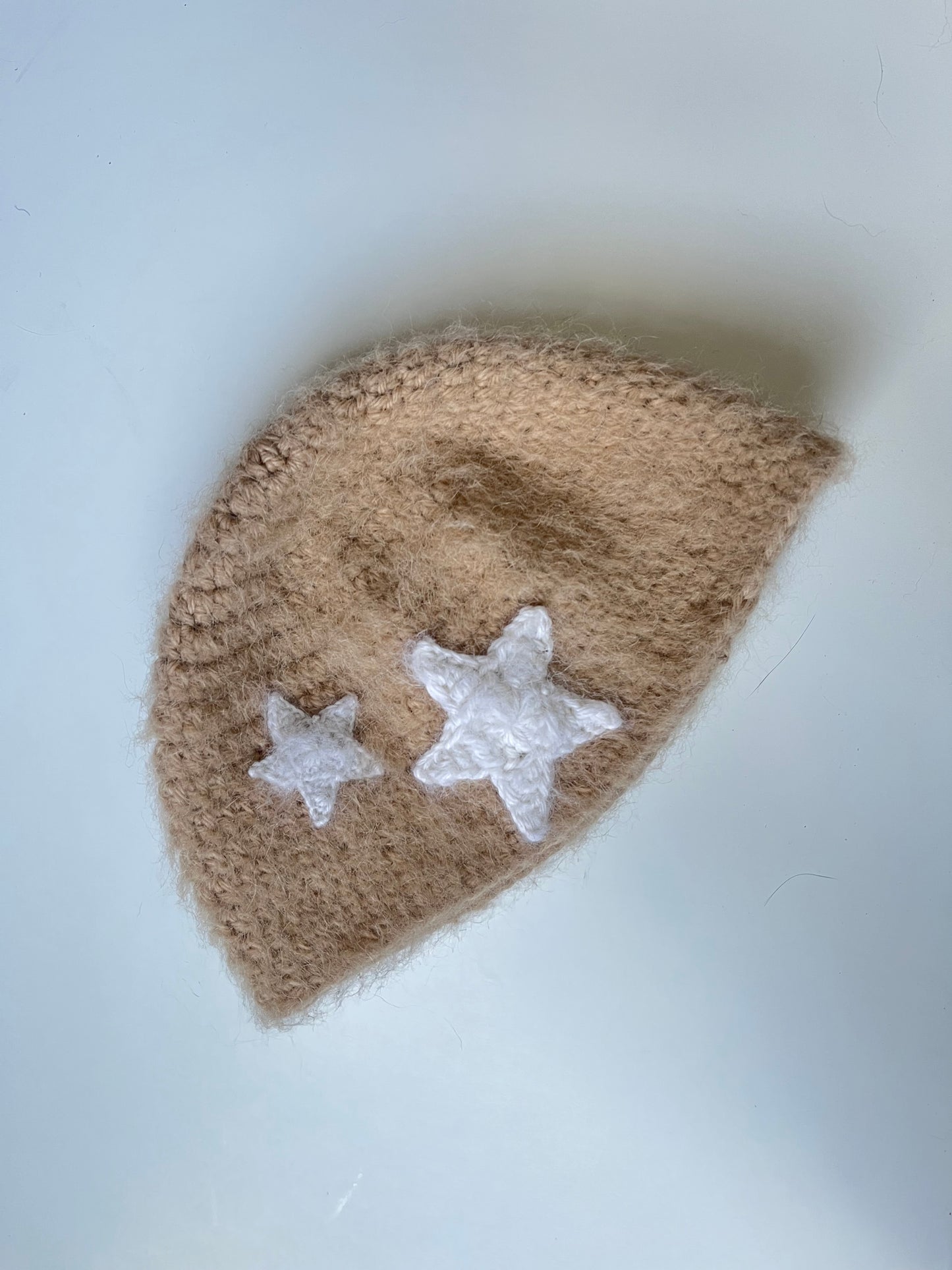 Fuzzy Wool Star Beanie
