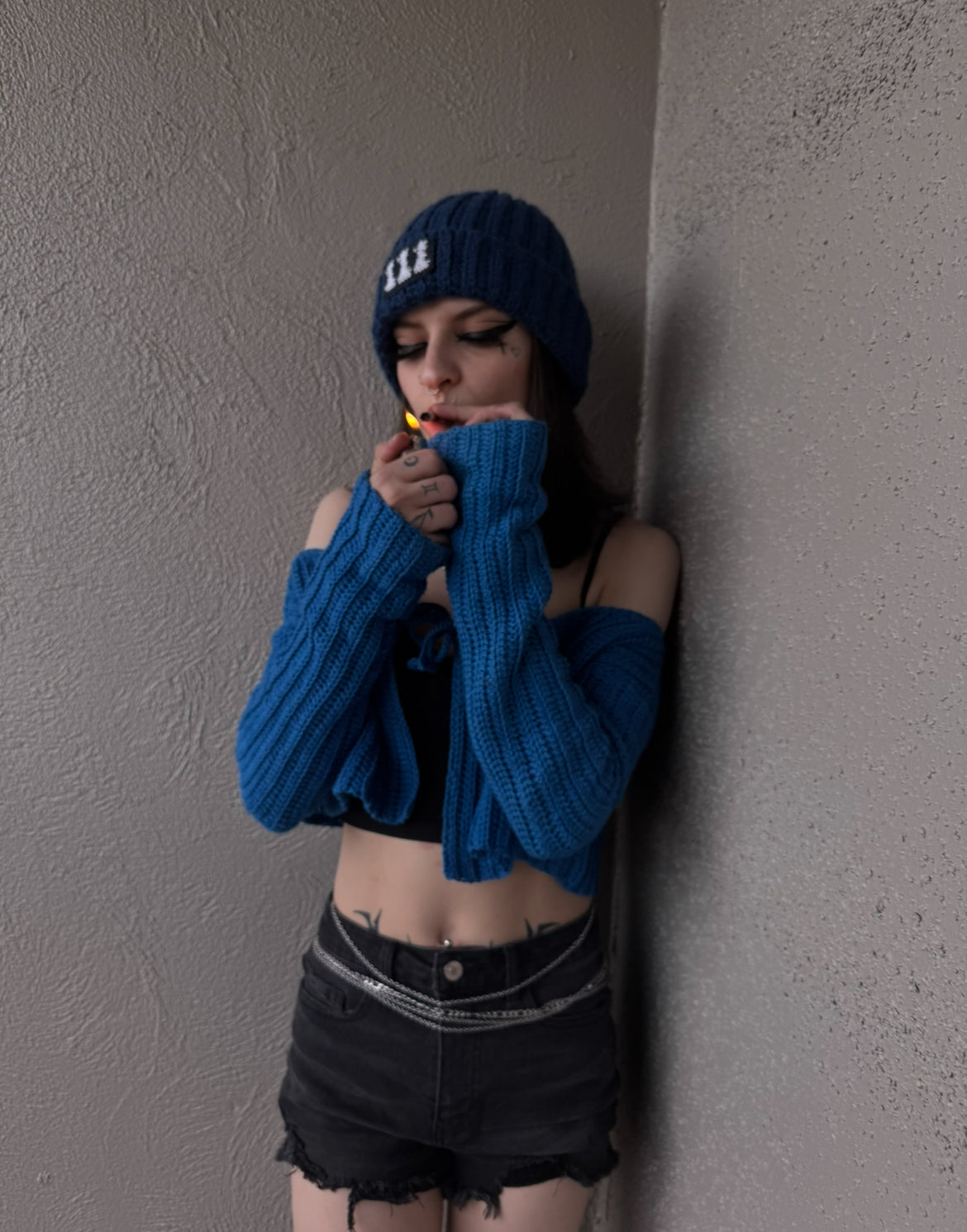 111 Angel Number Wool Crochet Beanie