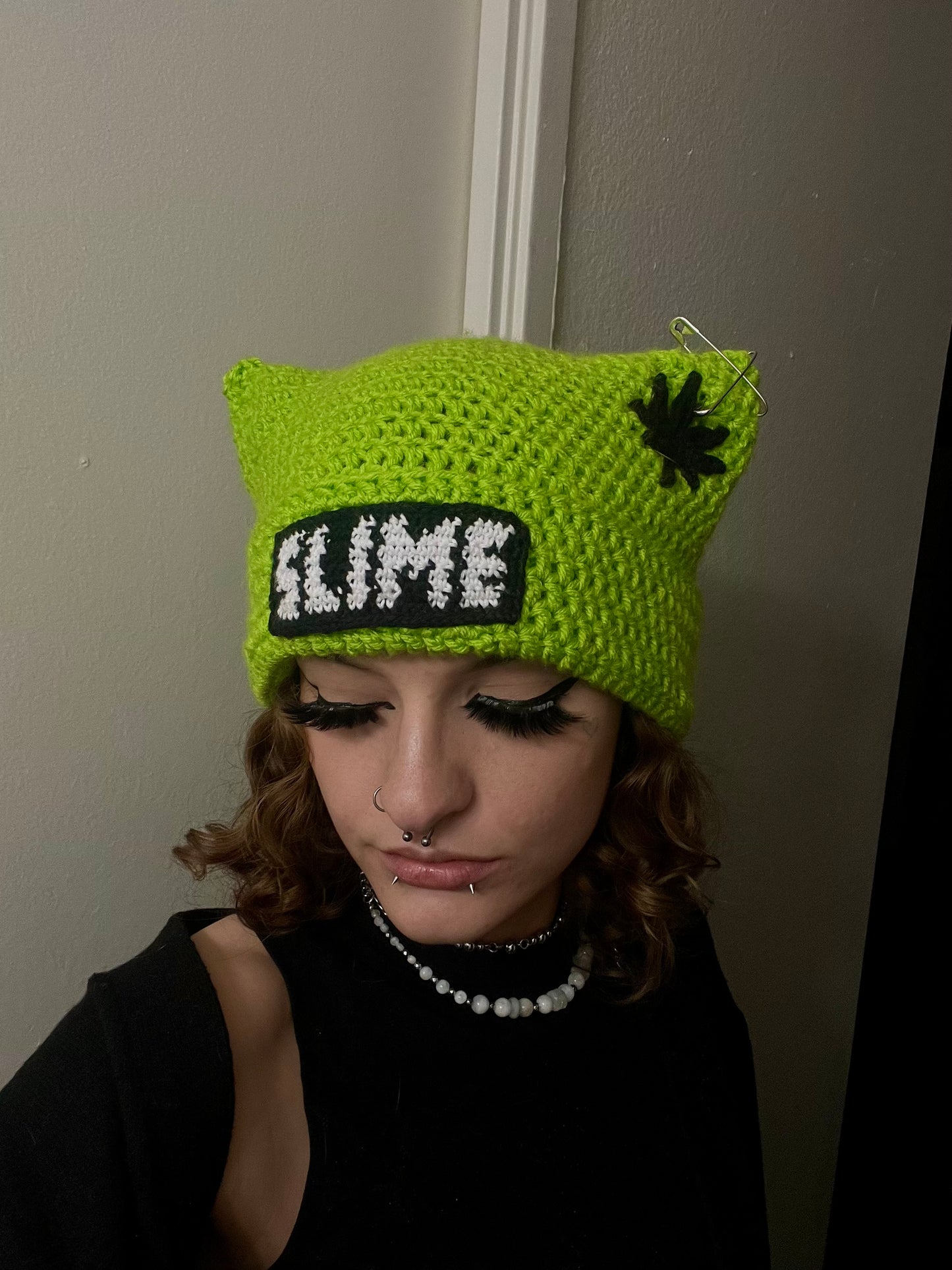 SLIME Crochet Cat Ear Beanie