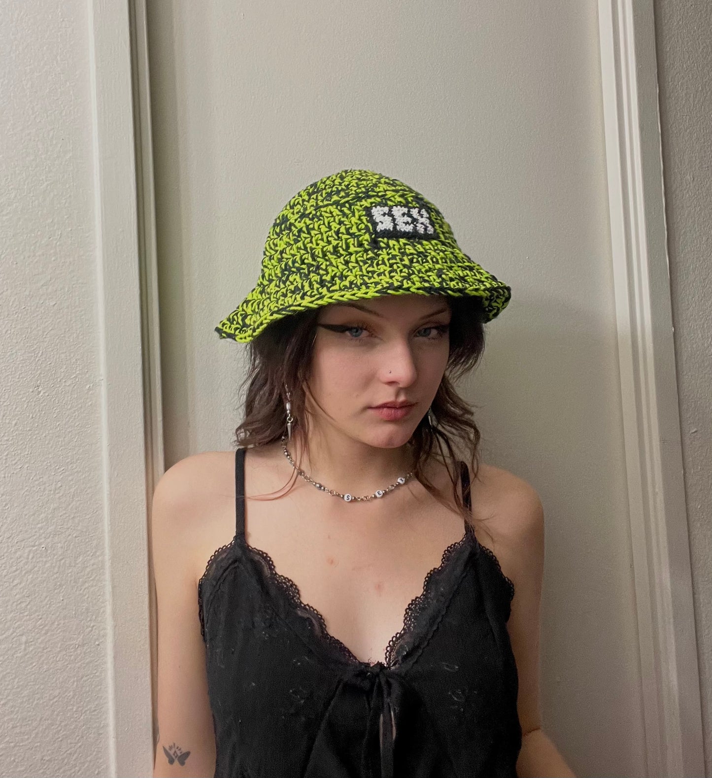 Crochet SEX Cotton Bucket Hat