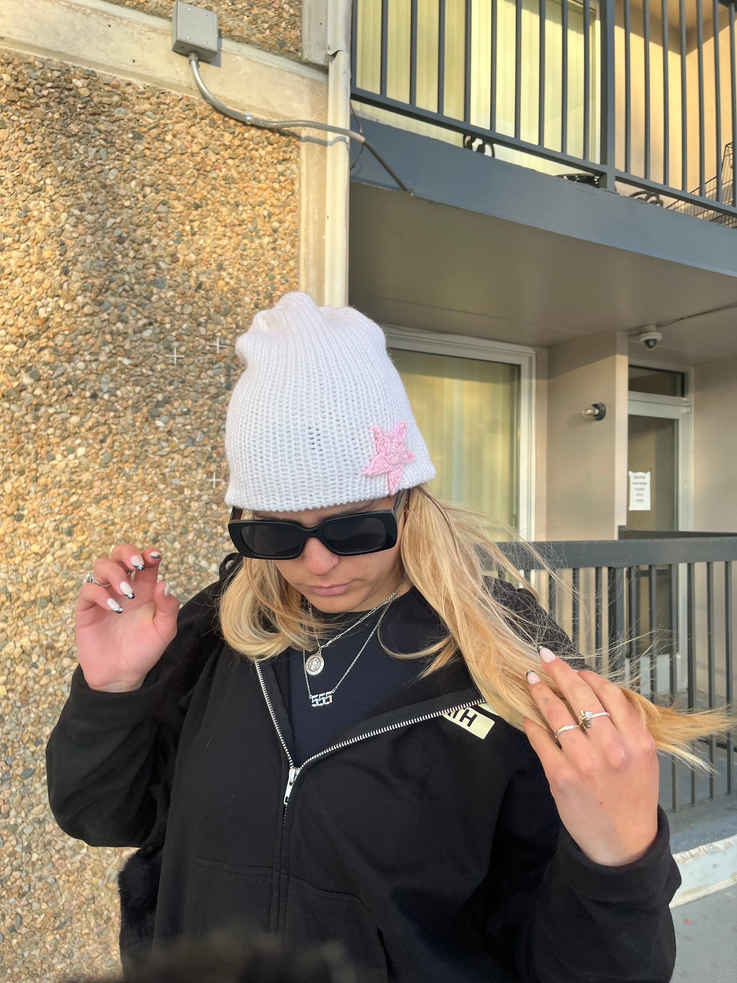Knitted Star Beanie