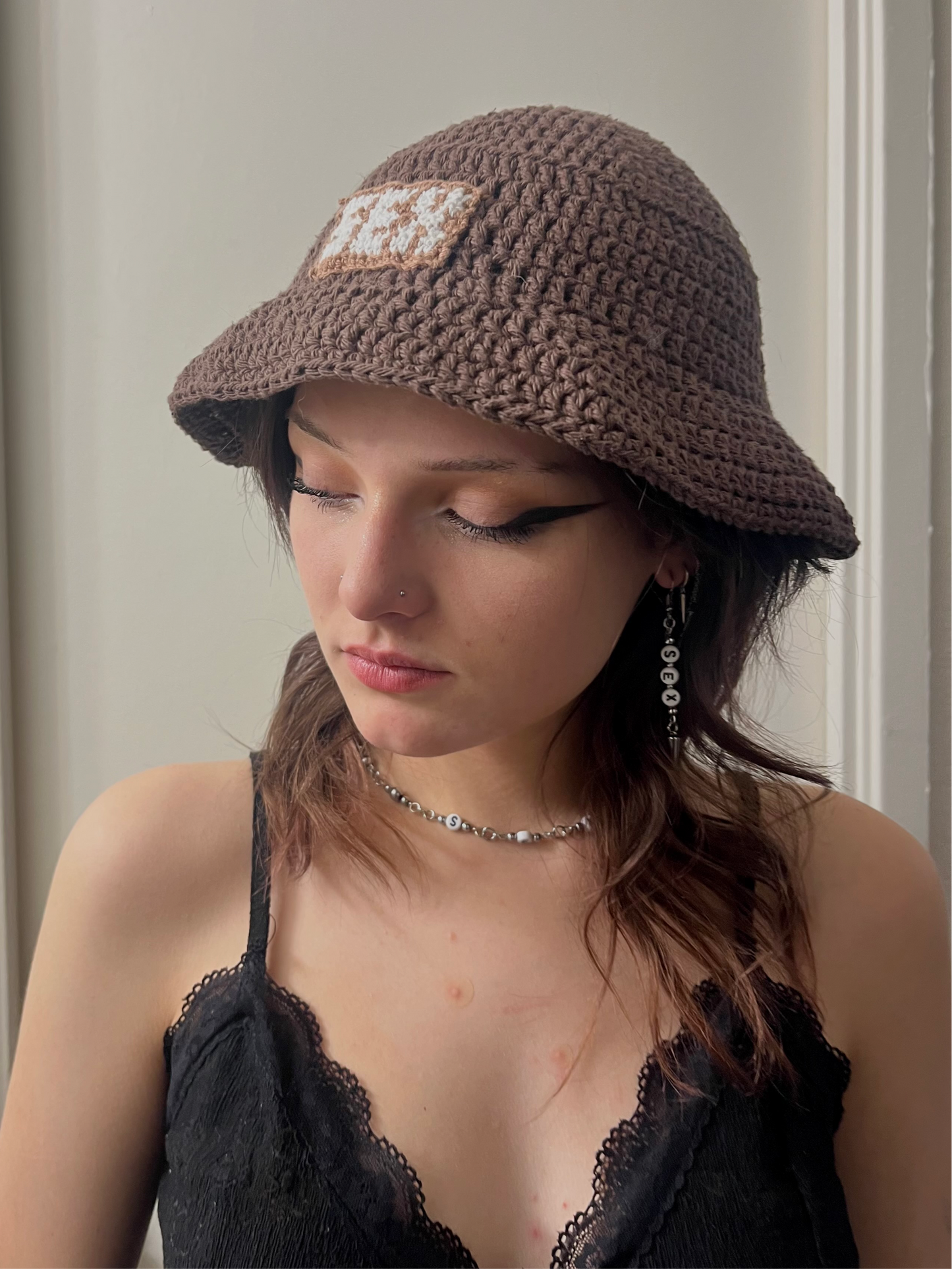 Crochet SEX Cotton Bucket Hat