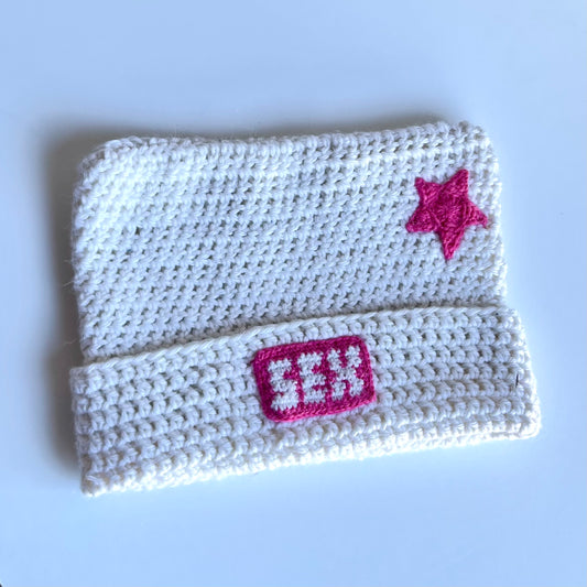 SEX Crochet Wool Cat Ear Beanie