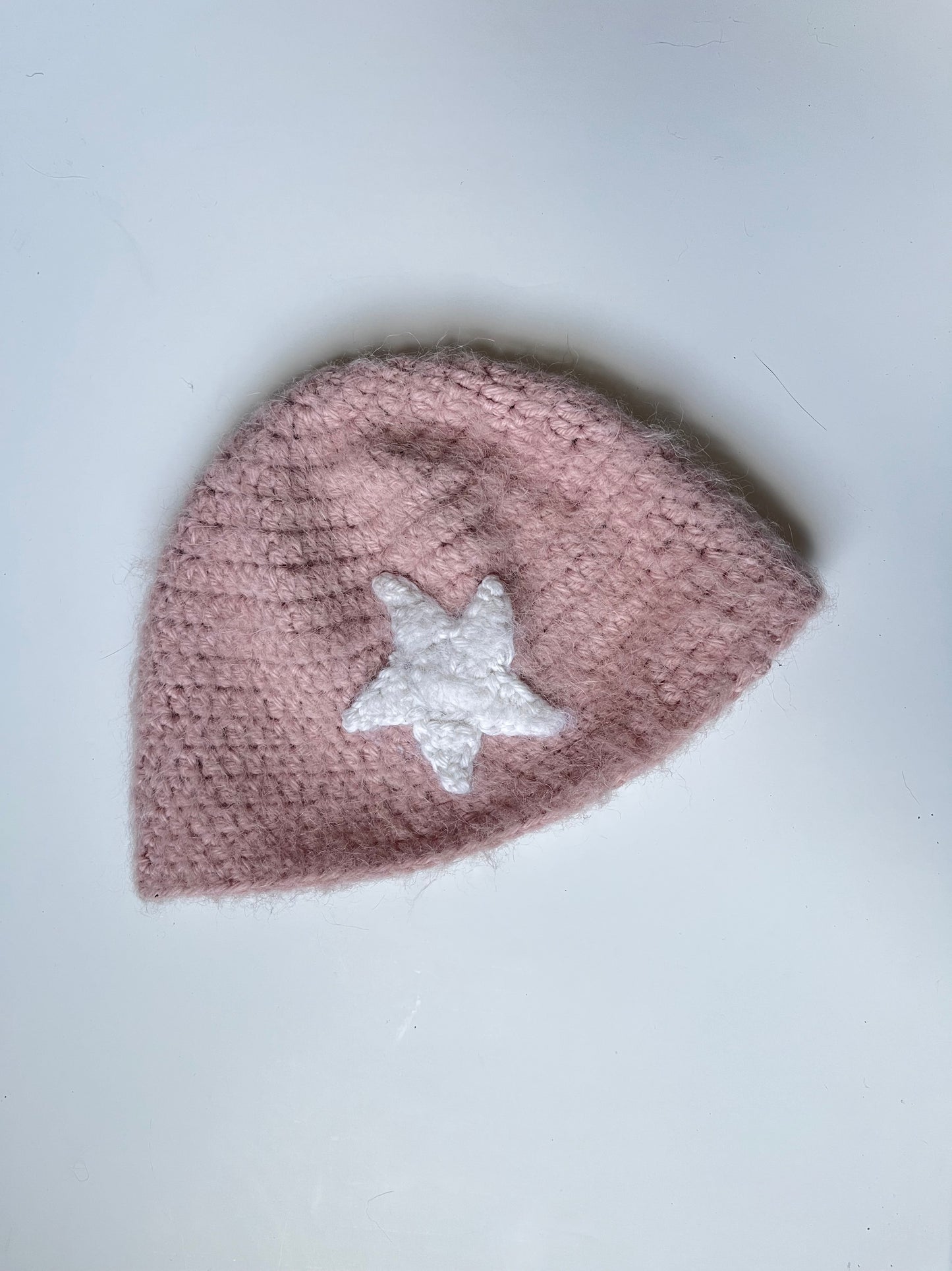 Fuzzy Wool Star Beanie