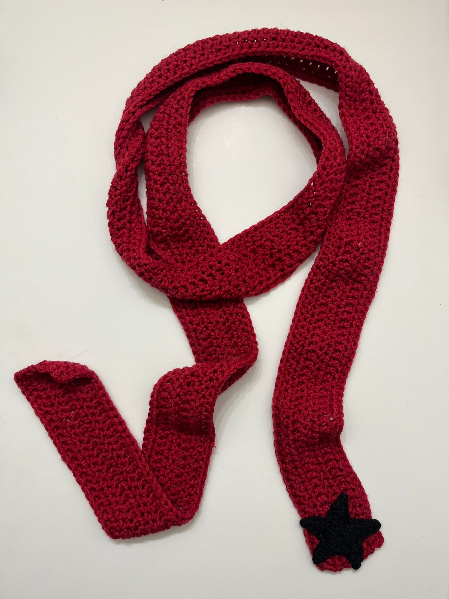 Wool Star Skinny Scarf