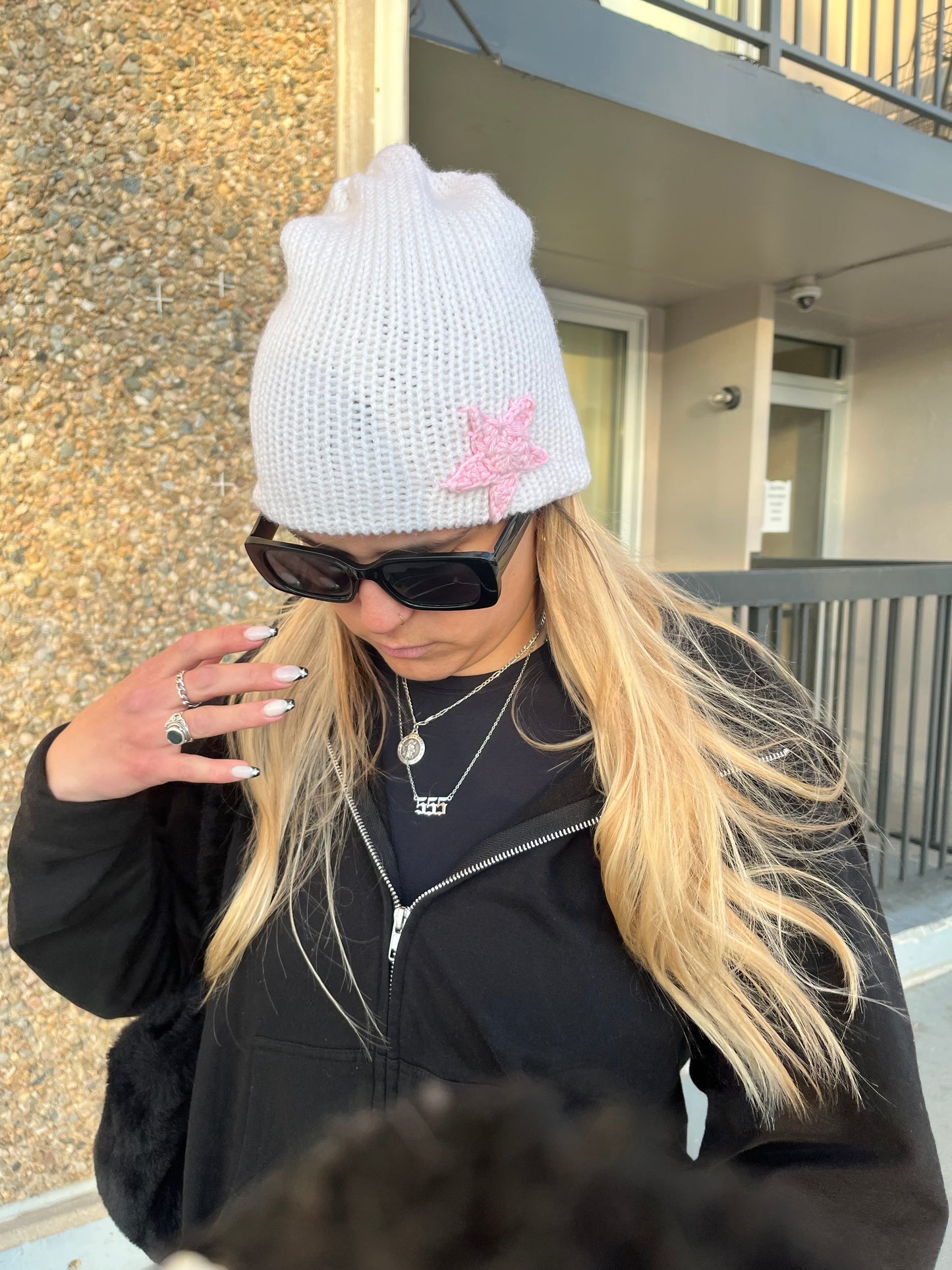 Knitted Star Beanie